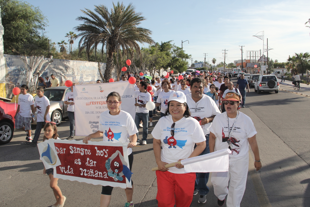 Organiza Segunda Regidora marcha por el Día del Donador Altruista