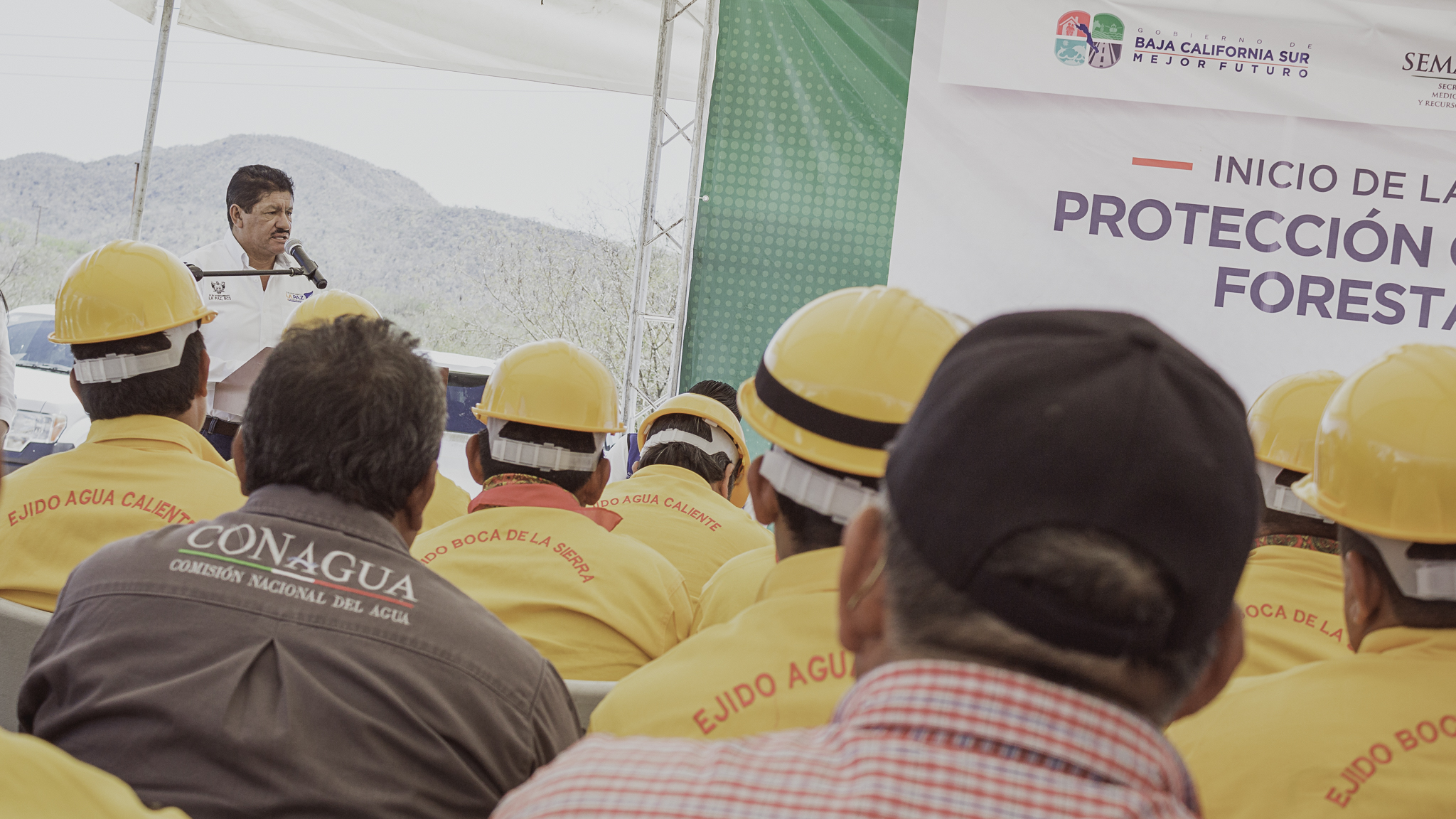 Asiste Alcalde de La Paz al arranque de Campaña Contra Incendios Forestales 2017