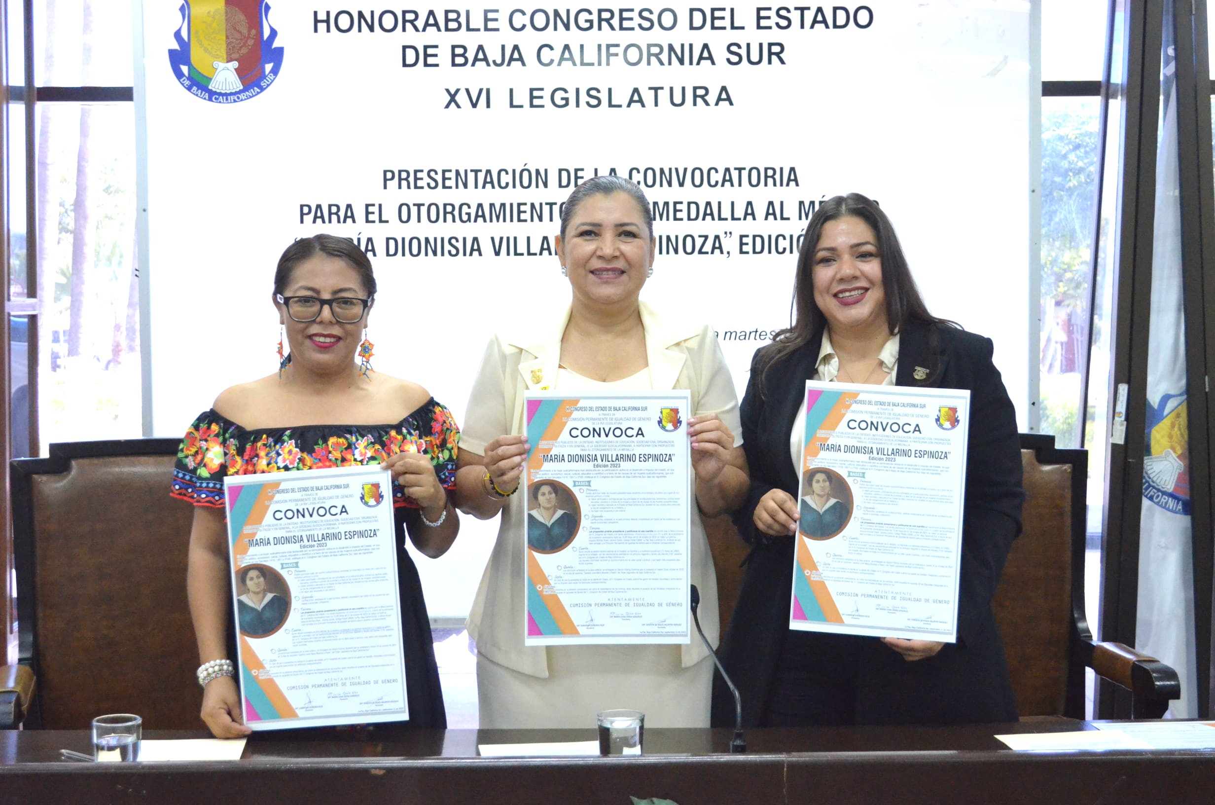 Convoca Congreso a mujeres sudcalifornianas a participar por el otorgamiento de la Medalla al Mérito “María Dionisia Villarino Espinoza” edición 2023