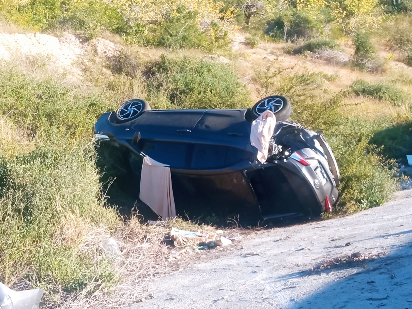 Trágico accidente en libramiento Todos Santos – Pescadero KM7