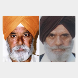 Gurmej Atwal and Surinder Singh, as pictured in the Governor’s reward announcement