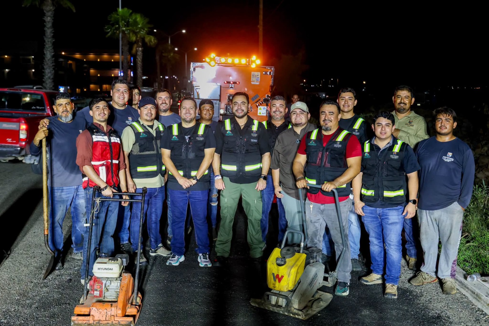 Reactivan bacheo intensivo en Cabo San Lucas tras las lluvias