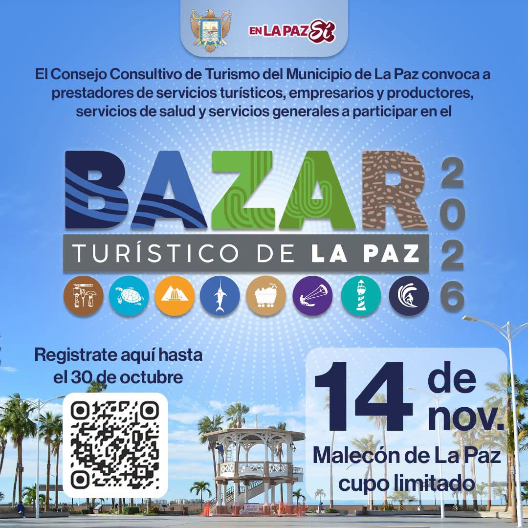 Abren registro para el Bazar Turístico de La Paz del 14 de noviembre