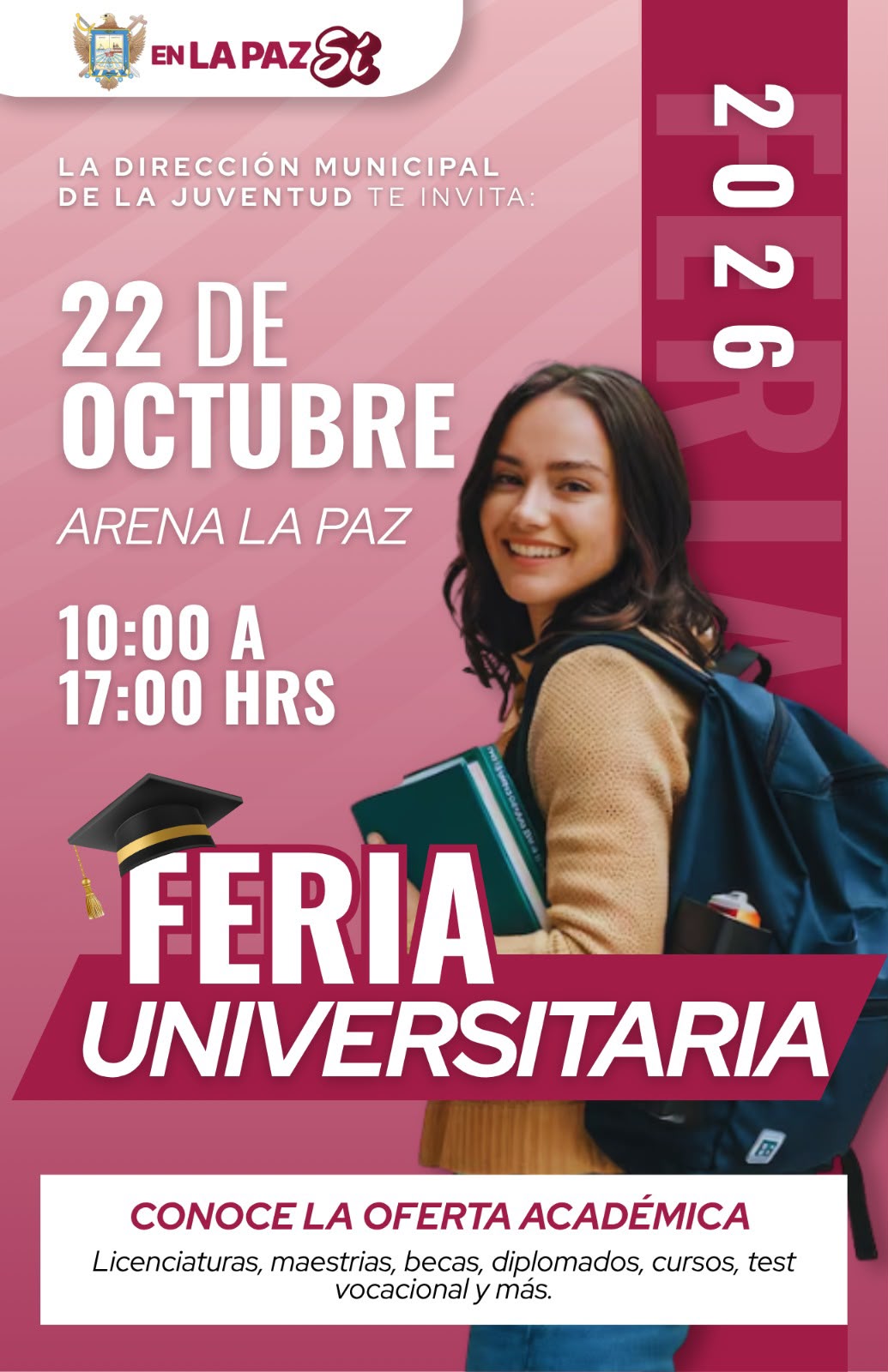 Feria Universitaria reunirá a más de 15 planteles en Arena La Paz