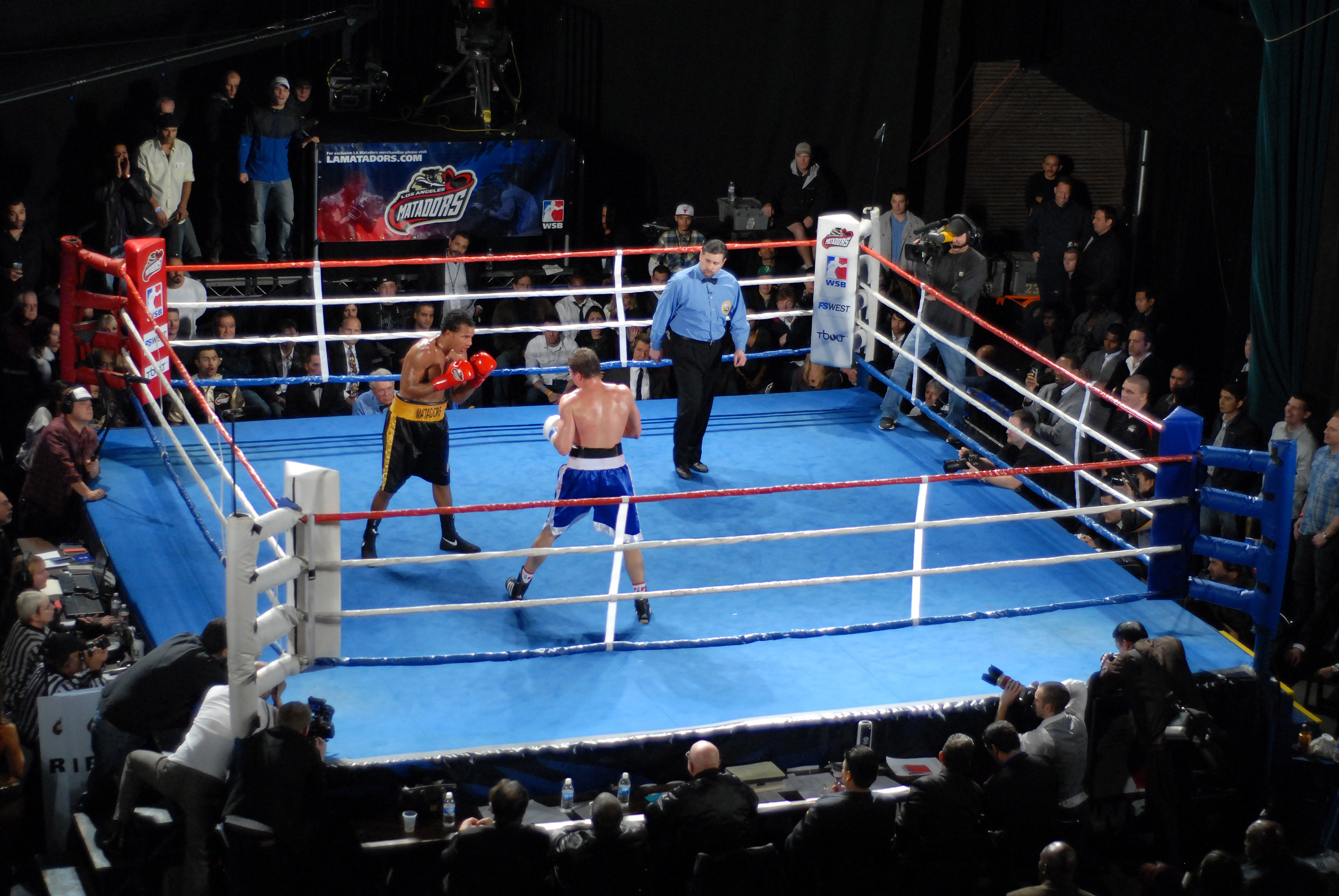 Ring de boxeo, archivo de 2011. Imagen de archivo.