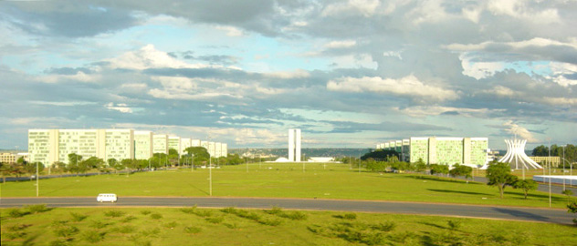 Explanada de los Ministerios y Congreso, Brasilia. Fotografía de archivo.