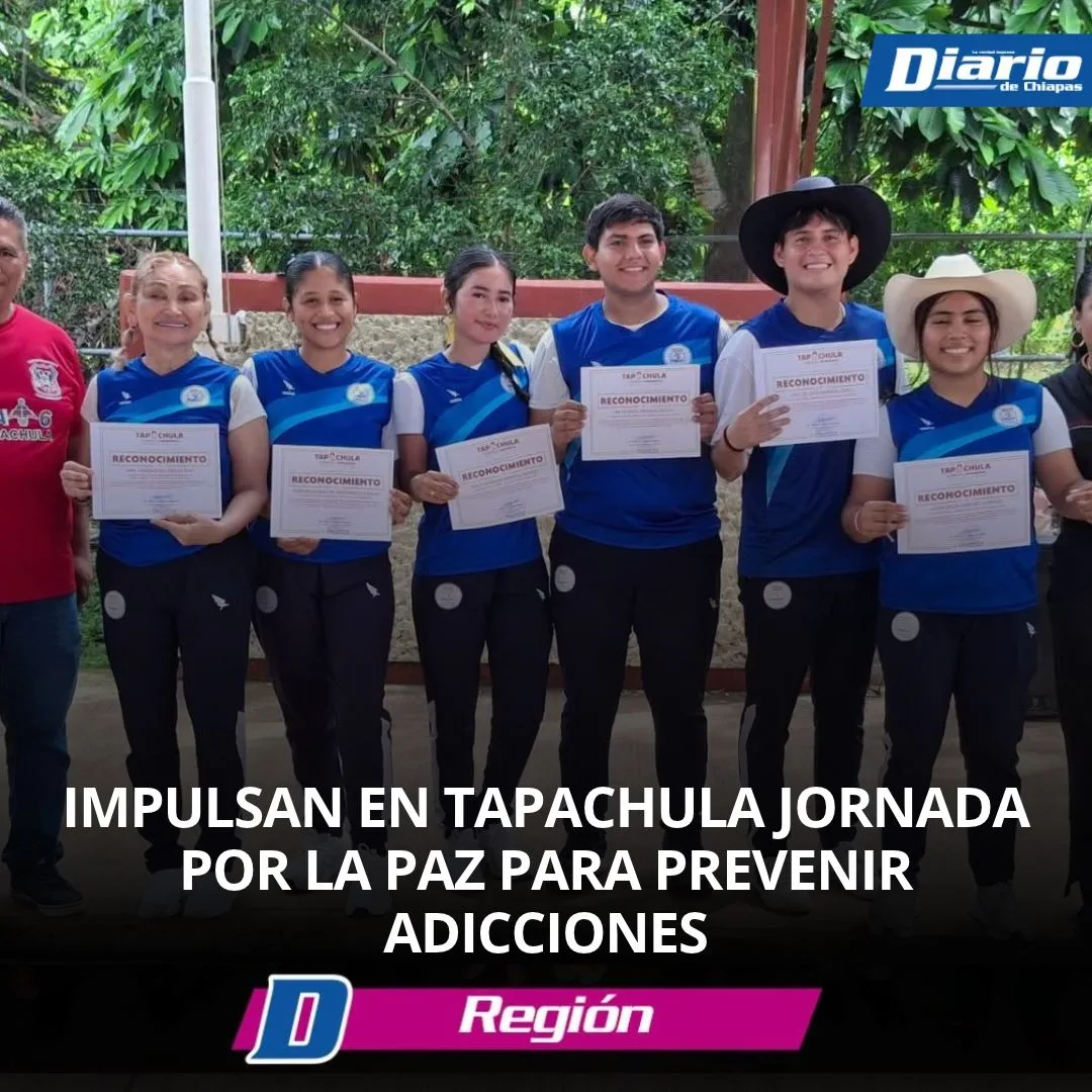 Jornada educativa por la paz en la Preparatoria 6 de Tapachula