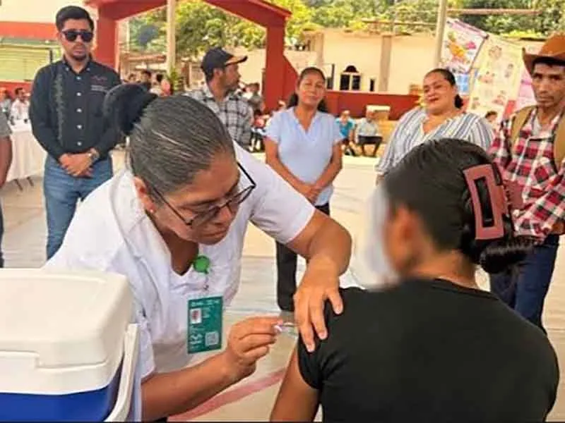 Campaña de vacunación invernal en Chiapas