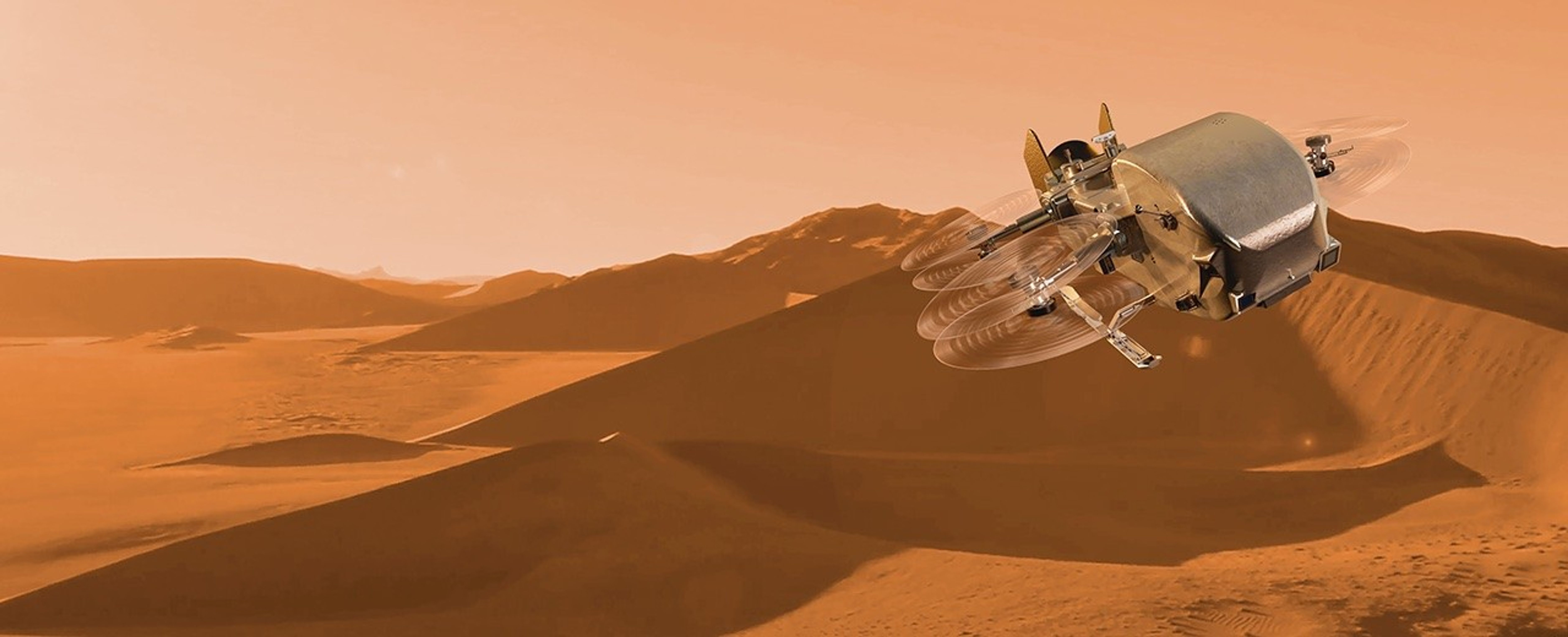 Dragonfly ensaya en simulación su primer vuelo autónomo sobre Titán, luna de Saturno