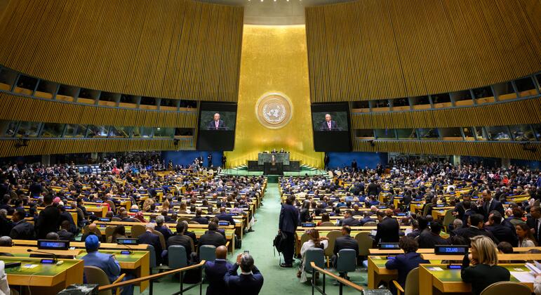 António Guterres durante el debate de la Asamblea General en septiembre de 2026. Archivo.