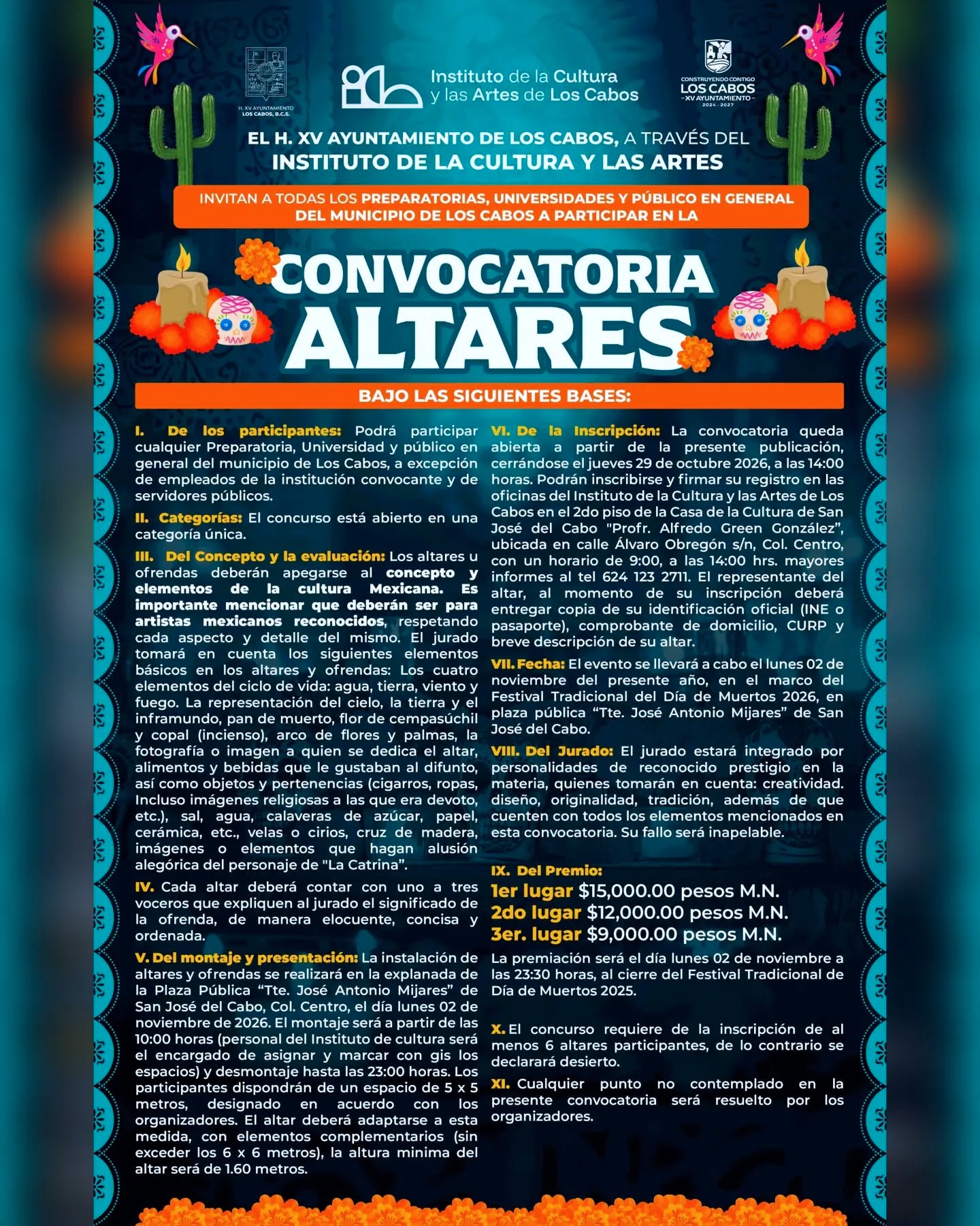 ICA CONCURSOS ALTARES CATRINAS PAN DE MUERTO 1