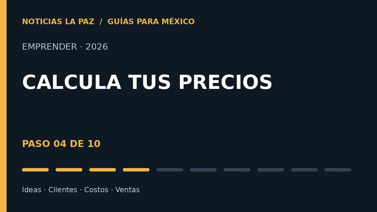 Guía para emprender en México, paso 4 de 10: Cómo calcular el precio de venta de un producto o servicio sin olvidar tus costos