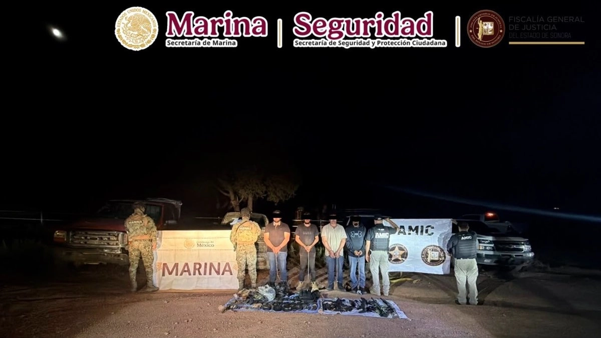 Fotografía: Gabinete de Seguridad de México, difundida con el informe del operativo; vía La Jornada.